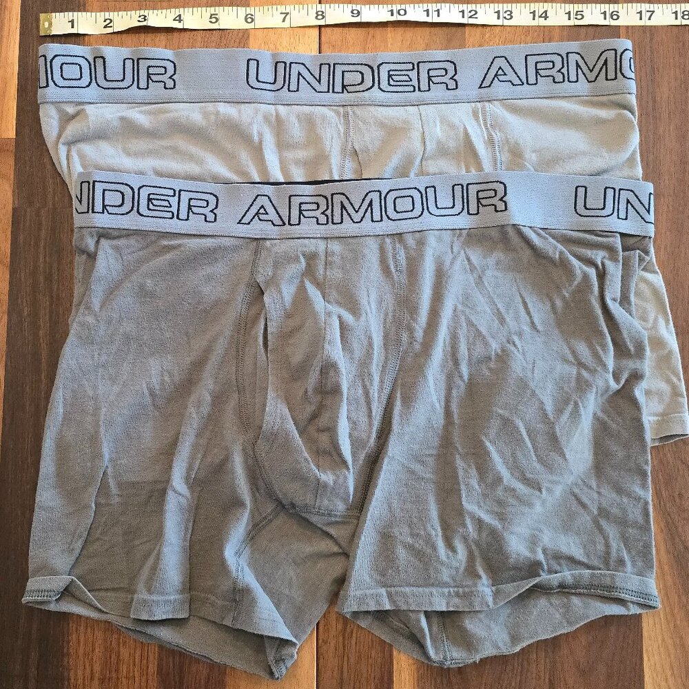 Under Armour Cotton Charged Boxer Briefs - 2 Pair - Large